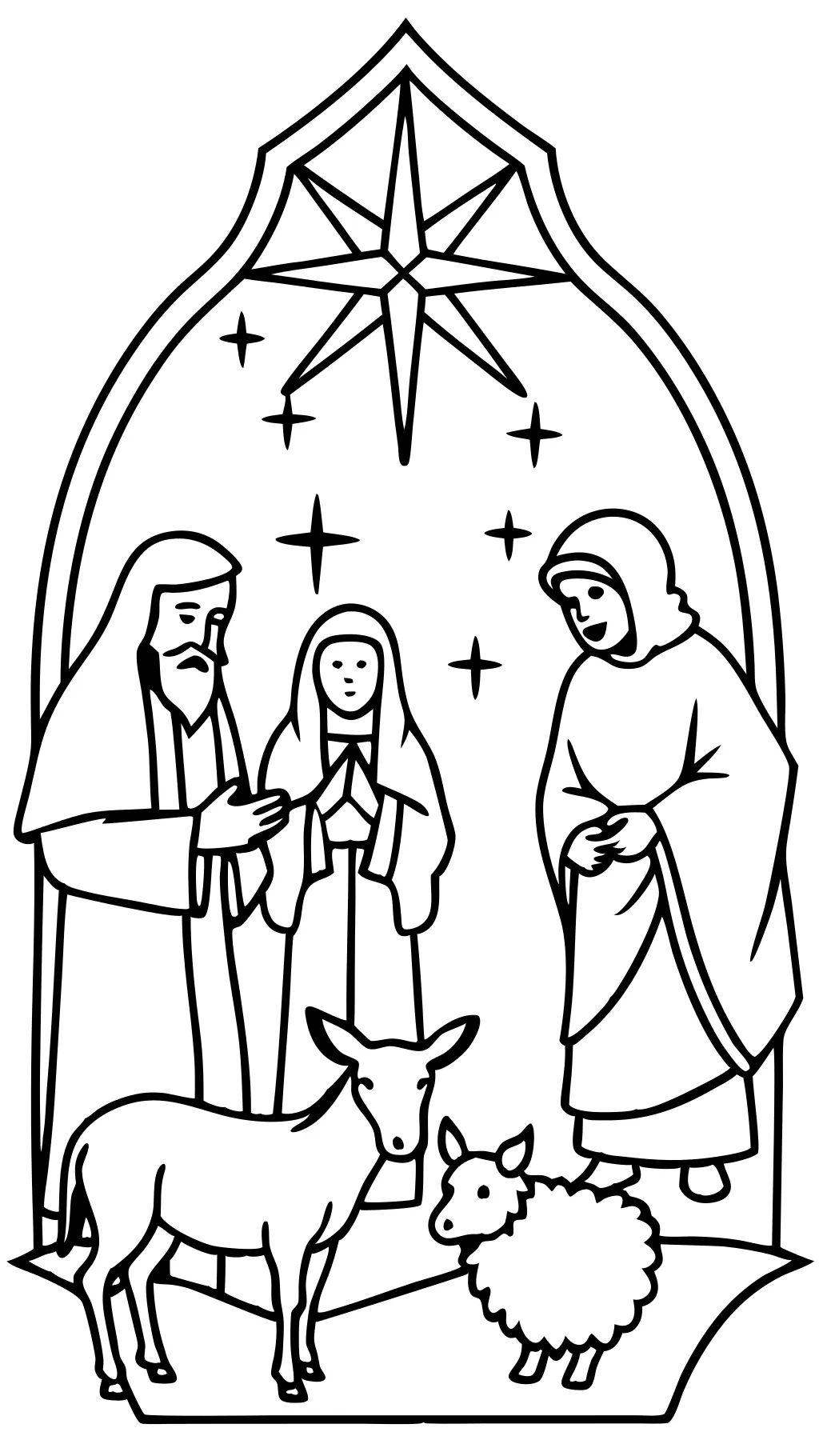 jesus is born coloring page